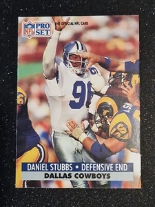 Daniel Stubbs 1991 NFL Pro Set Football Card # 134 Dallas Cowboys - Picture 1 of 2