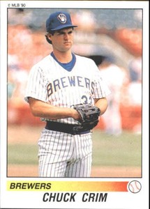 1990 Panini Stickers Baseball Card #103 Chuck Crim