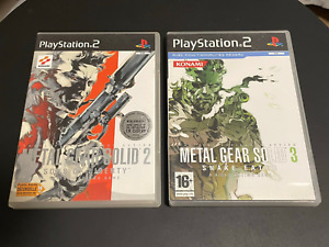 PS2 Metal Gear Solid 2 et 3 PAL Fr Playstation 2