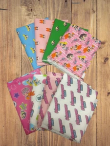 8 Fat Quarters - Assorted Powerpuff Girls Fat Quarter Bundle - Picture 1 of 2