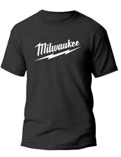 Milwaukee Logo T-Shirt Men's Black White Size S-3XL