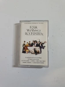 Vintage FOUR WEDDINGS & A FUNERAL Soundtrack Cassette - Picture 1 of 11