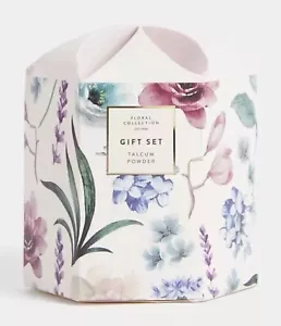 M&S Floral Collection Talcum Powder Ladies Christmas Gift Set NEW - Picture 1 of 2