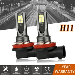 Coppia Faro H11 H9 H8 120W 6500K LED Fendinebbia Lampadine Bianco Lampada Luce - Bild 1 von 12