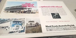 1976 MACK TRUCKS Australian Sales Advert - Picture 1 of 1