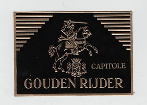  Ancienne   Lytho Cigare Label  G138   Cheval   Cavalier Gouden 2  - Picture 1 of 1