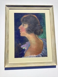 Zoltan Paldy 1884-1939 Hungarian Artist Pastel Woman - Picture 1 of 15