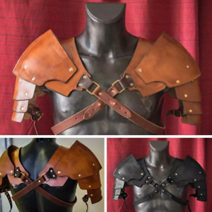 Medieval Warrior Gladiator Knight Pauldrons Shoulder Armor Party Cosplay Vintage