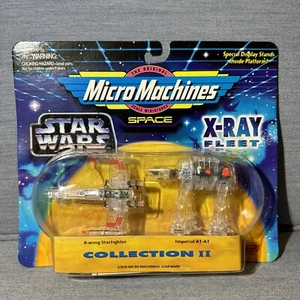 Star Wars 1995 Micro Machines Space X-Ray Fleet X-Wing Fighter Imperial AT-AT - Picture 1 of 11