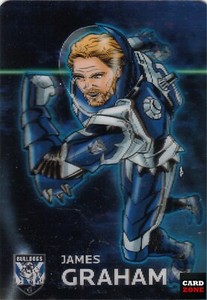 2015 TLA/ESP NRL TRADERS GALACTIC HEROES 3-D ALBUM CARD PGH2 J. GRAHAM-BULLDOG