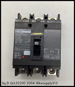 QJL32200 ~ Square D QJL32200 208Y/120 VAC 200A CB~ Tacos B&T Nuevos 90 Días Garantía - Imagen 1 de 4
