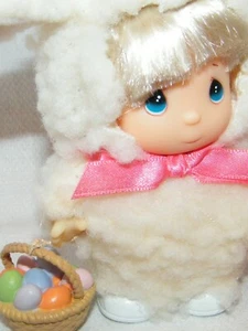 Vintage 1989 Enesco Precious Moments 'Hi Babies' Doll w/ Easter Outfit & Basket - Picture 1 of 12