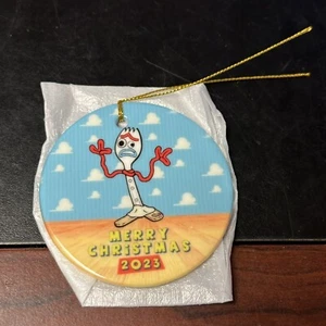 Forky Merry Christmas 2023 Toy Story Tree Ornament OPEN BOX - Picture 1 of 2