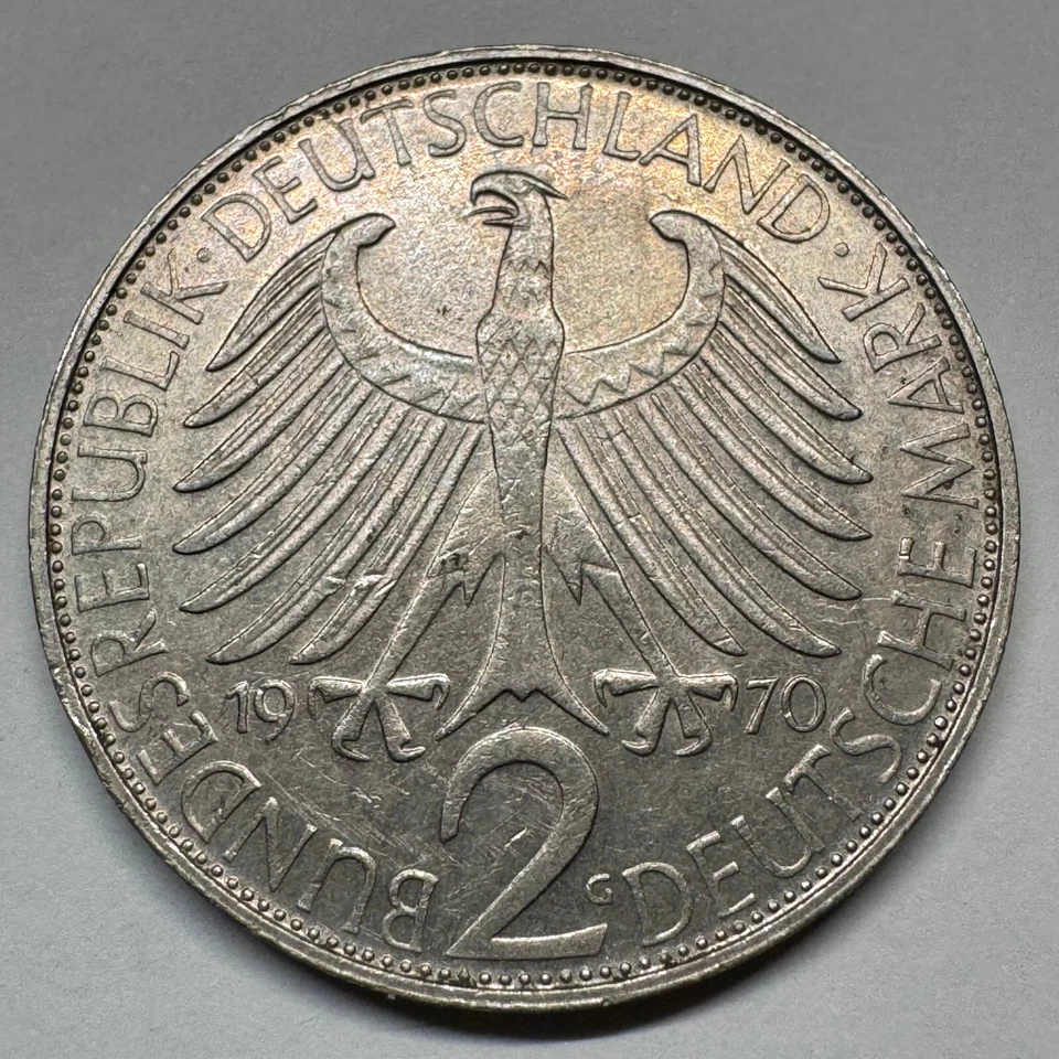 Alemania 1970 2 marcos - moneda #C-013 Foto 1 de 2