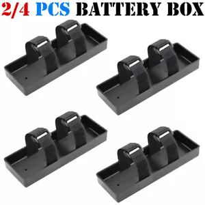 2/4 Stück Schwarz Akku Box Tray Case für 1/10 1/8 RC Crawler Axial SCX10 D90 TRX4 - Bild 1 von 12