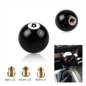 #8 eight Pool Billiard Ball custom Gear Shift Knob Shifter car lever Black Truck - Bild 1 von 13