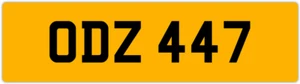 ODZ 447 O 3x3 DATELESS PRIVATE NUMBER PLATE OLLY OWEN OSCAR OLY OL OLIVIA ORLA - Picture 1 of 1