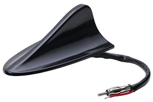 Sumex Car Van Black Roof 12v Radio 2-Function GPS AM/FM Antenna Shark Fin Aerial - Picture 1 of 2