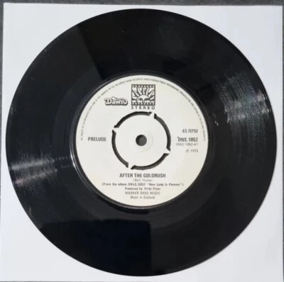 Prelude - After The Goldrush / Johnson Boy - EX 7'' vinyl single 1973 Neil Young - Image 1 of 2