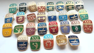 Sport Olympics 80 Moscow Set of 29 USSR Soviet russian badges pins - Picture 1 of 10