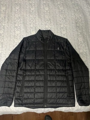 Chaqueta acolchada Under Armour Coldgear mediana para hombre ligera negra cremallera completa Foto 1 de 4