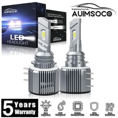 For Volkswagen e-Golf 2015-2018 Super Bright LED Headlight High Beam Bulbs 6500K - Image 1 of 4