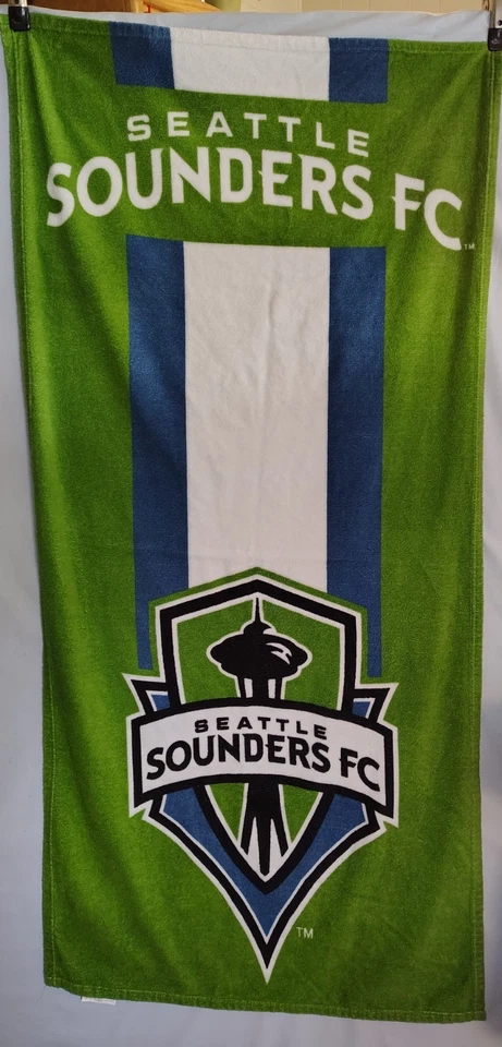 Seattle Sounders FC MLS Zone Read Poly/Cotton 沙滩毛巾 30 x 60 — 第 1/3 张图片