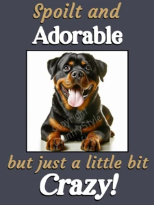 Rottweiler pet dog Funny Fridge Magnet Rottie Gift - Picture 1 of 7