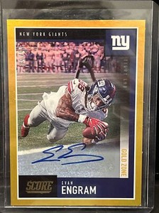 2020 Score Gold Zone 15/50 Evan Engram #178 AUTOGRAPH AUTO SIGNEDE INVEST NFL