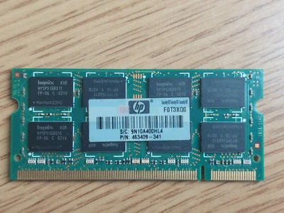 2GB HP 463409-341 Hynix HYMP125S64CP8-S6 DDR2-800MHz PC2-6400S SO-Dimm SDRAM - Image 1 of 4