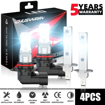 Kit combinado de 4x bombillas faros LED H1+9005 haz alto/bajo para Nissan Altima 2002-2006 Foto 1 de 4