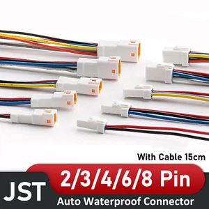 JST02/03/04/06/08T/R - JWPF-VSLE conector enchufe de automóvil impermeable conjunto de 2-8 pines - Imagen 1 de 24