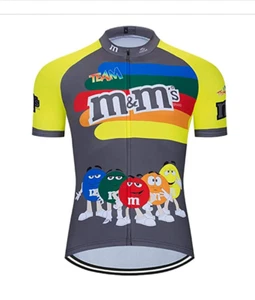 (USA Seller) Big & Tall & Regular M&M Team Men's Short Sleeve Cycling Jersey - Picture 1 of 4