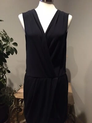 Mameluco clásico BCBGeneration sin mangas cuello en V para mujer talla L azul marino Foto 1 de 4