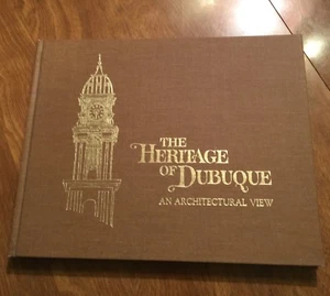 SIGNED IOWA ARCHITECTURAL VIEW "Heritage of Dubuque" 1975 L. J. SOMMER L@@K! - Picture 1 of 10