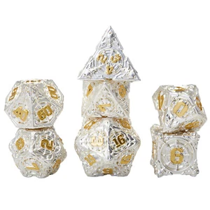 Metal Dice DND Set Role Playing D&D 7 Polyhedral Dice for Dungeons Dragons New - Picture 1 of 1