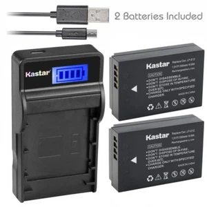 LP-E12 LPE12 Battery&Slim LCD Charger for Canon EOS 100D M M2 M10 M100 Rebel SL1 - Picture 1 of 6