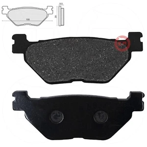 PAIR OF ORGANIC REAR BRAKE PADS YAMAHA FJR 1300A ABS 2006 > 2007 - Picture 1 of 2