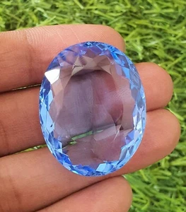 102.70 Ct Flawless Santa Maria Aquamarine Oval Cut AAA Quality Loose Gemstone - Picture 1 of 7