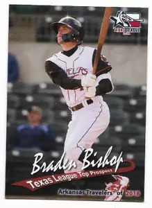 Tarjeta de novato Braden Bishop 2018 Grandstand Texas League ligas menores - Imagen 1 de 1