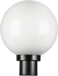 KastLite Lamp Post Globe Combo | 12" Lens with Fitter & 5000K LED Bulb - Picture 1 of 34