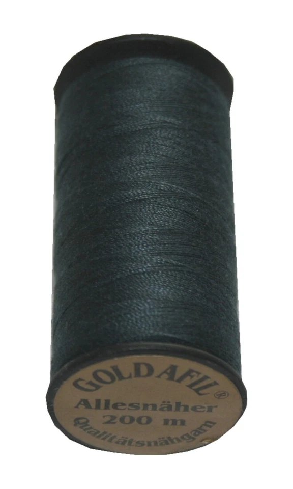 (0,02€/m) Nähmaschinen Nähgarn Polyester 40/2 grau anthrazit 200 m (1014) - Bild 1 von 1