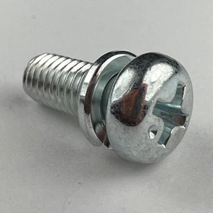 M5 JIS Linsenkopfschrauben mit Sicherungsscheibe 0,8 Teilung - verzinkt - Made in Japan - Bild 1 von 13