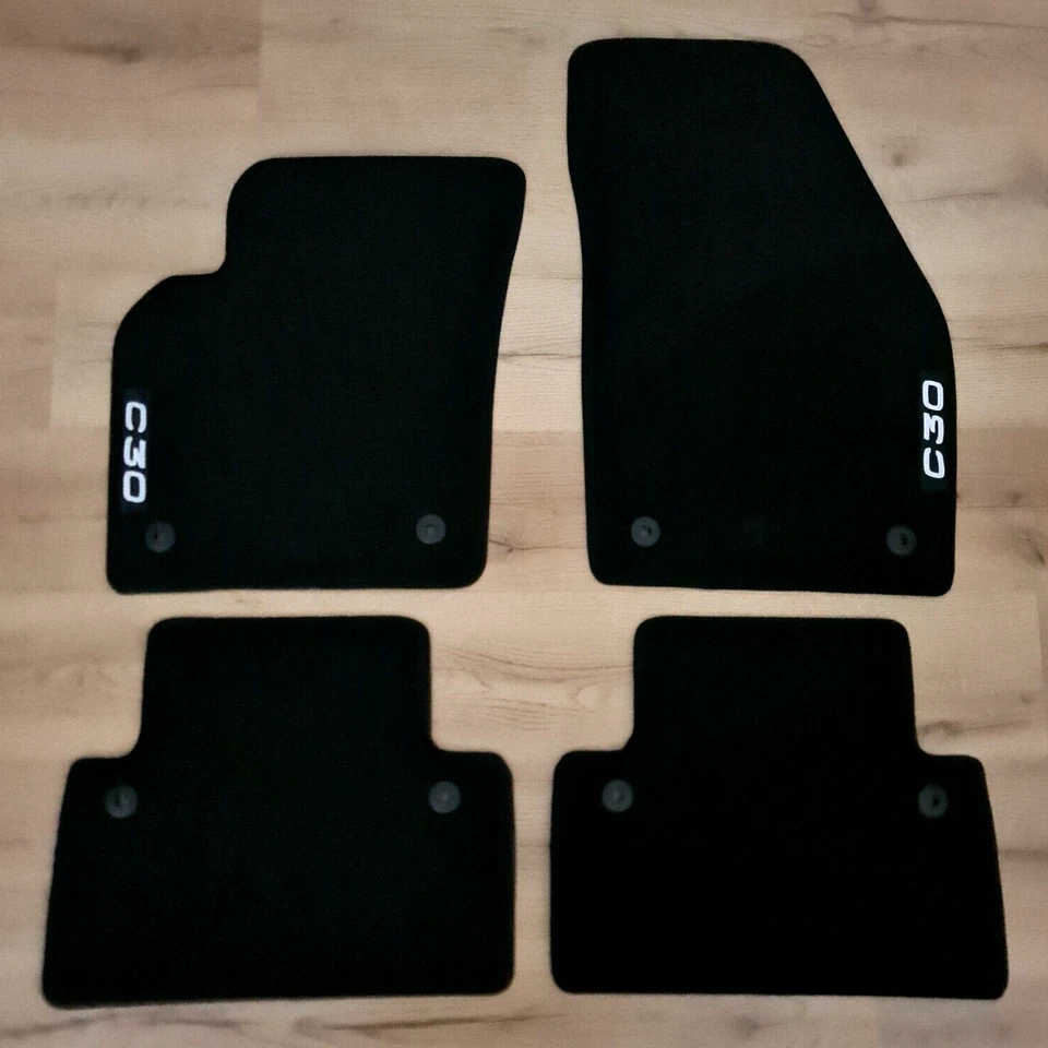 Alfombrillas coche terciopelo para Volvo C30 04-2012 impermeables alfombras negras forros automáticos Foto 1 de 4