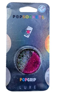 NEW - PopSockets Luxe Tidepool Ombre Neon Pink Glitter Bling Pop Socket PopGrip - Picture 1 of 4