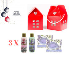 3 SCATOLE CASETTA CONTENENTI CIASCUNA 2 SAPONETTE + 2 PRODOTTI CORPO 50 ML