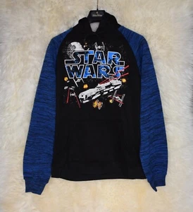 Hoodie Sweatshirt Medium Boys Black and Blue - Picture 1 of 2