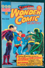 WONDER COMIC MONTHLY #122 Simon & Kirby Manhunter (Australian) Planet Comics VG+
