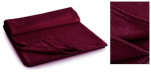 King Size Alpaca/acrylic Blanket Beautiful Burgundy Red Peru 90 x 106 inches - Picture 1 of 4