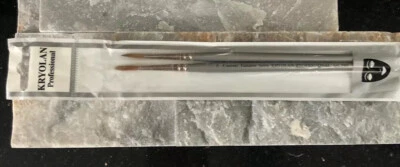 Arte profesional Kryolan. Cepillo de contorno 3505 #5 genuino Sable nuevo en paquete de 2 Foto 1 de 4